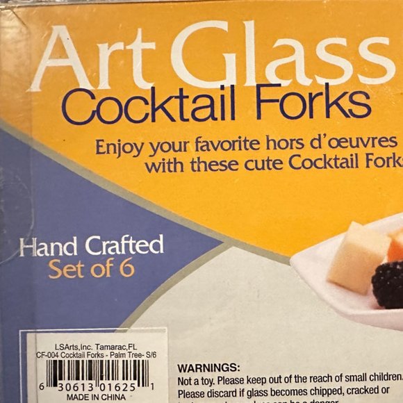 LSArts Handmade Reindeer Set of 6 Cocktail Forks - Picture 4 of 4